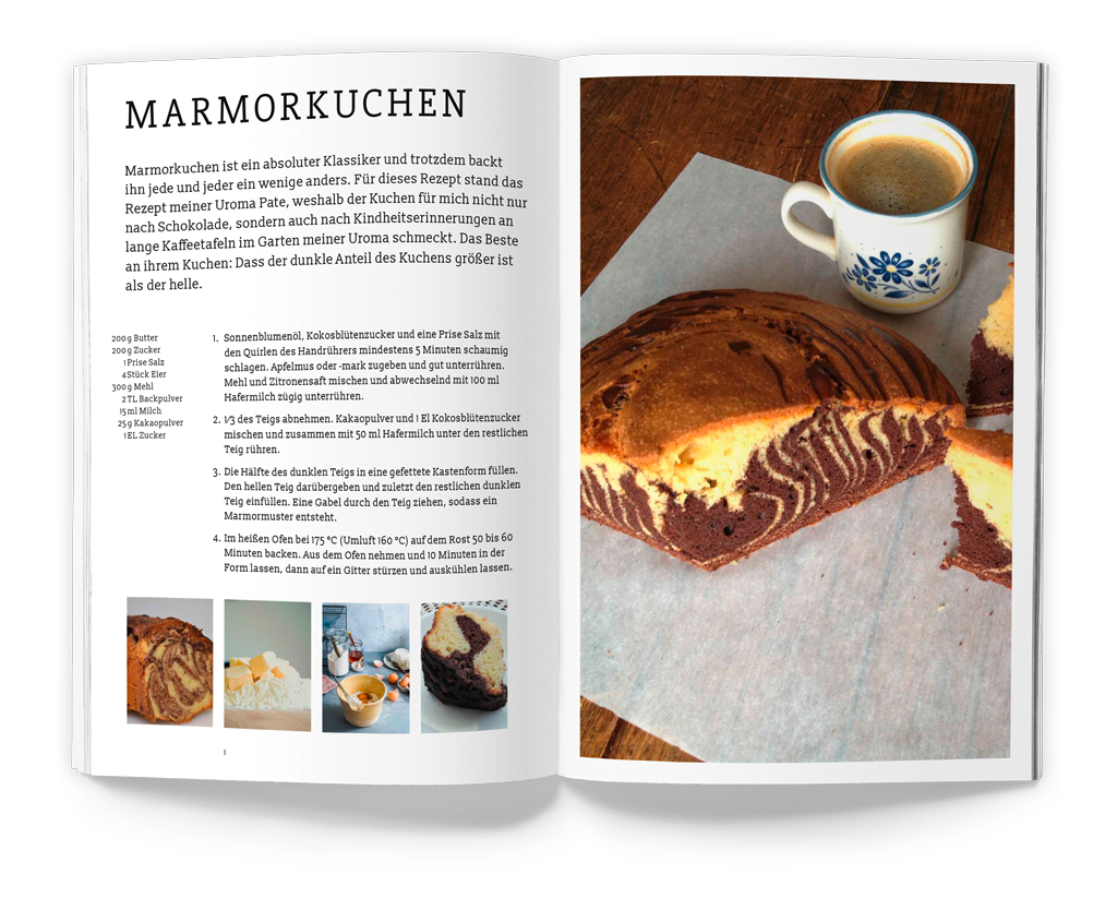 Kochbuch mit individuellen Rezepten